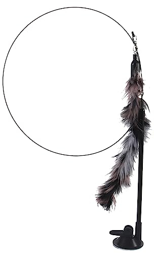 Supvox Interaktives Katzenspielzeug Mit Saugfuß Für Indoor-Katzen Abnehmbarer Katzenstab Fördert Spiel Und Bewegung Sorgt Für Gesundheit Und Spaß Im Alltag