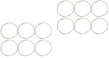 Toyvian 2sätze Akustik-gitarrensaiten Hochwertige Ersatzsaiten Für Folk-gitarre Langlebig Klare Töne Geeignet Für Musiker Und Gitarrenliebhaber Zu Besonderen Anlässen