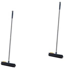 Healvian 2pcs Toilet Cleaner Brush Floor Hard Floor Cleaner Extendable Cleaning Brush