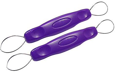 Cabilock 2 Pezzi Strumento per Sbucciare L'Uva Sbucciatore di Ananas Sbucciatore Portatile Gadget da Cucina Sbucciatore di Agrumi per Cocktail Sbucciatore di Frutta in Acciaio Pelapatate