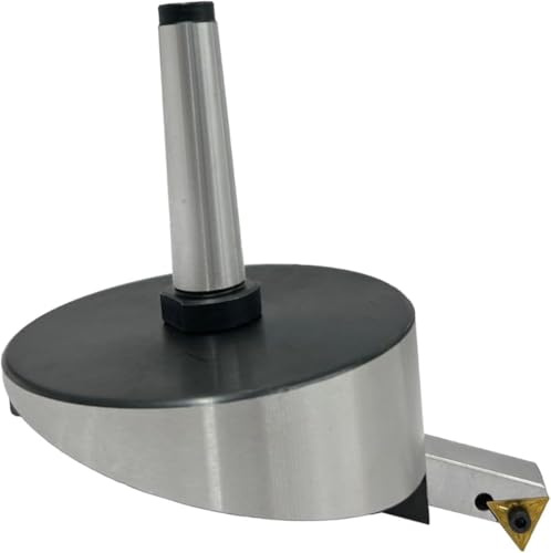 ZAPTON Large Head Size 4 Inch/ 100 mm Diameter Fly Cutter with Carbide Indexable tip Facing Tool (Morse Taper 2MT)