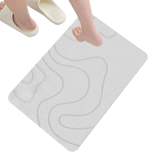 Genérico Alfombrilla De Baño De EAS 40x60cm Tapete Antideslizante para Aseo Absorbente Antideslizante para Suelo De Ducha Baño Aseo Secado Rápido Impermeable Decoración Hogar