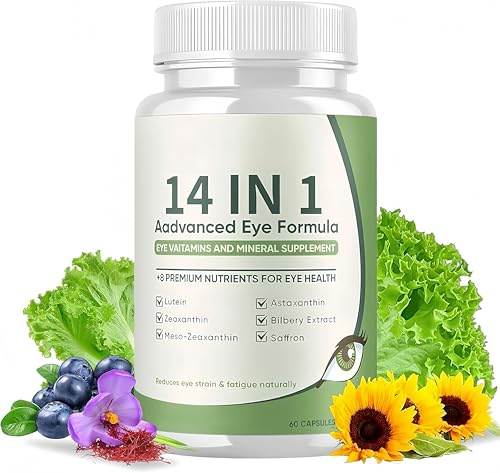 Formule avancée pour les yeux 14 en 1, [Nouveau] 60 𝐂𝐚𝐩𝐬𝐮𝐥𝐞𝐬,2Pcs