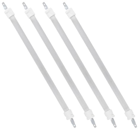 DECOMELODY Tube Chauffant en Quartz 27 Cm 4 Pièces pour Chauffage Électrique Extérieur, Résistance Électrique de Remplacement pour Poêle, Chauffage Instantané et Diffusion Homogène