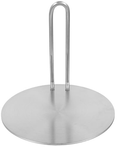 Générique Plaque de Diffusion de Chaleur en Inox 16 avec Poignée Amovible – Adaptateur Multifonction pour Plaque à Induction et Cuisinière à Gaz – Accessoire Cuisson Compatible Casseroles