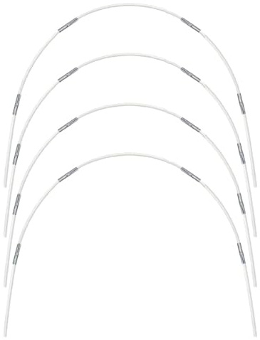 FUANA Fiberglas-Gartenreifen-Set, Hochbeet, Gewächshaus, Wachstunnel und Netzstütze, 24 Stangen + 20 Verbindungsstücke