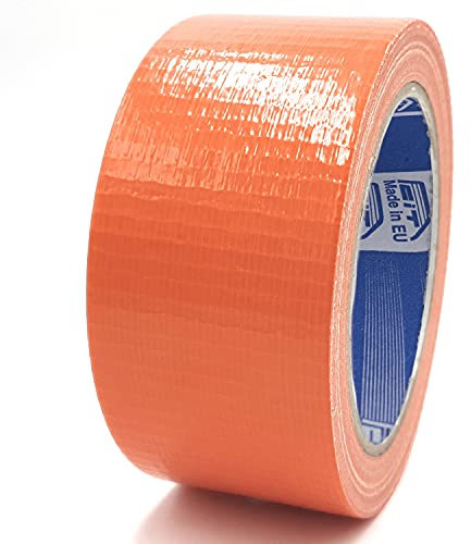 ACIT Nastro Telato Americano, 50 mm x 25 metri, impermeabile, riparazioni e fai da te, isolante, utile per riparazioni generiche, zanzariere, tubi di gomma e plastica (Arancione)