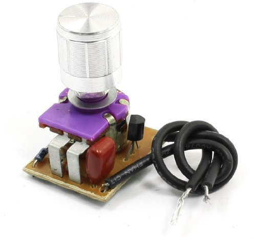 Aexit 250VAC 1A 2 Wire Silver Tone Rotatable Knob Desk Lamp Dimmer Switch (a908d7d3de8f219ffa6809eb31a5c1e2)