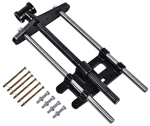 Cocoarm Morsa da banco in legno, Morsa per il lavoro del legno, Meccanismo pinza in metallo, Morsetto a clip in metallo, Nero