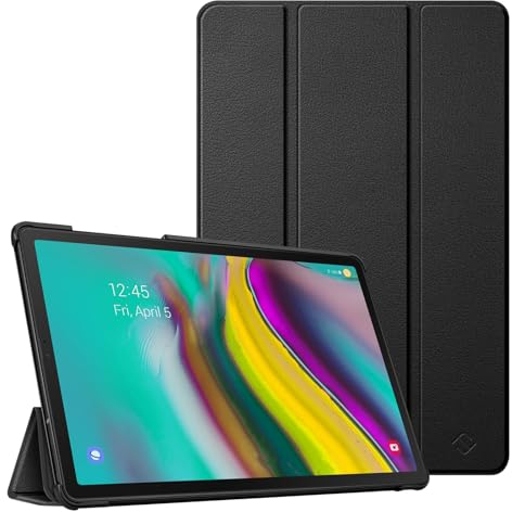 Fintie Hülle für Samsung Galaxy Tab S5e 10.5 SM-T720/T725 2019 Tablet - Ultra Schlank Superleicht Kunstleder Schutzhülle Cover Case mit Auto Schlaf/Wach Funktion, Schwarz