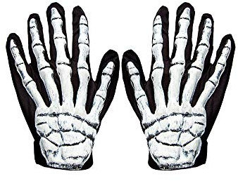 Wicked Costumes Adult Unisex 3D Skeleton Gloves Fancy Dress Accessory