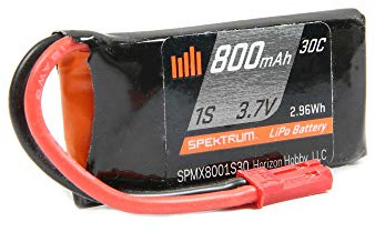 3,7 V 800mAh 1S 30C LiPo-Akku: JST