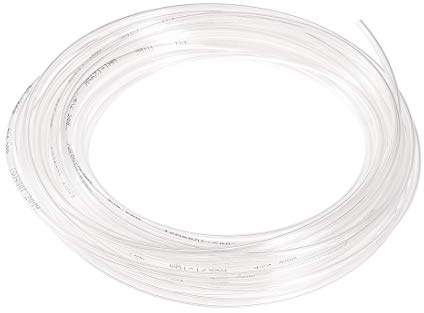 sourcing map Tuyau à air pneumatique, 4 mm OD x 2,5 mm ID 7 m (3,2 pieds) PU tuyau de compresseur d'air transparent