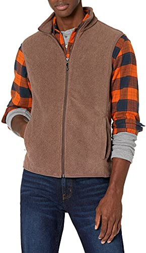 Amazon Essentials Uomo Gilet in Pile con Cerniera Integrale (Disponibile in Taglie Big & Tall)
