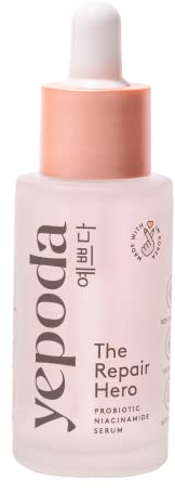 Yepoda The Repair Hero, Siero alla niacinamide e probiotici, idratante & riequilibrante, siero coreano, vegano e Slow Aging, testato e approvato per tutti i tipi di pelle, 30 ml