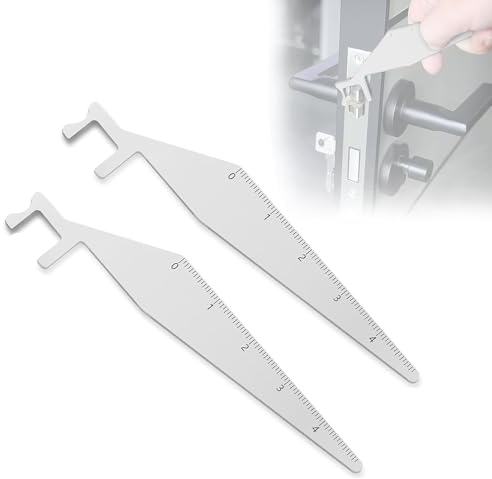 MUYAPAY 2 Pezzi Grimaldelli Vigili del Fuoco, Grimaldello Acciaio per Molle, Lockpicking set Pompiere, Grimaldelli Professionali Portatile, per Principianti, Pompiere, Polizia Stradale