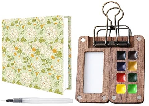 Reise-Aquarell-Set – Reise-Aquarell-Set, Professionelles Aquarellfarben-Set | Vielseitiges Aquarell-Malset, Tragbares Kreatives Reise-Kunstzubehör Für Maler, Künstler, Studenten