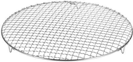 M METERXITY Cooling Rack, 13 Round Stainless Steel Baking Rack with 20mm Legs for BBQ/Cooking/Roasting/Grilling/Steaming/Drying, Wire Cooling Rack for Baking [Silver]