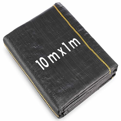 MOOWY 10m x 1m Weed Control Membrane – 125 g/m² Heavy Duty Weed Control Barrier Fabric – Garden Landscape Ground Cover for Patios, Paths, and Flower Beds - Premium Weed Suppressant Membrane