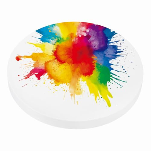 PATIKIL Aquarellpapier Rund, Durchmesser 15.24cm, 300g/m², 30 Blatt, Baumwollfaser Reißfestes Säurefreies Aquarellblock für Künstler Anfänger Grußkarten, Ideal für Kunstmalerei
