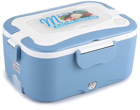 Lunch Box for riscaldamento elettrico for auto 12V / 24V, scaldavivande for coccio da pranzo 45W (24V Blu)