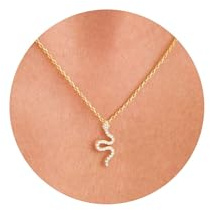HANLI 14K Gold Vergoldet Halsketten Damen - Tier Anhänger Kette mit Fisch Biene Schildkröte Katze Seepferdchen für Frauen Mädchen Wasserfeste Hautverträglich Schmuck