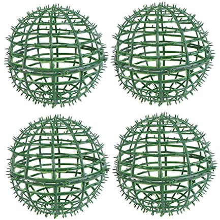 VALICLUD 4pcs Boxwood Topiary Ball Frames for DIY Flower Balls Round Flower Arrangement Holders for Wedding Garden Home Decor Lightweight Smooth Surface Design