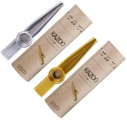 Supvox Metall-kazoo für Musikliebhaber Performance-kazoo als Musikinstrument Leicht Spielbares Musikspielzeug für Junge Mädchen