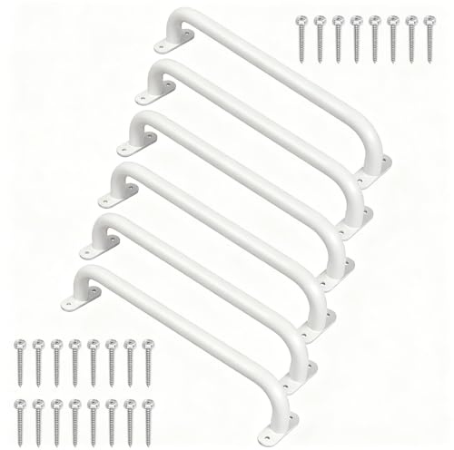Purife 43,2 cm Metall-Sicherheitsgriffe für Outdoor-Spielplatz-Zubehör, 6er-Set – Spielset-Griffe, Schaukel-Sets, Befestigung, Haltegriffe, Kinder-Handgriffe, Affenbar für Spielhaus, Baumhaus