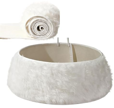 Weihnachtsbaum Kragen 55x72x24cm Weißer Weihnachtsbaum Rock Halsband Aus Acryl, Christbaumständer Abdeckung Decke Korb Deko Für Tischdekoration Im Freien, Party, Tafelaufsatz