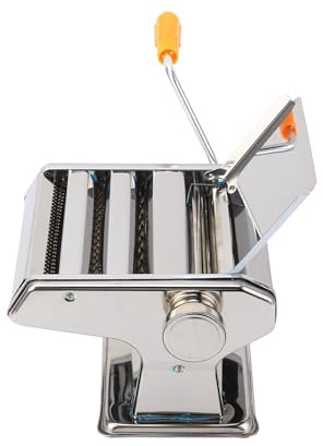 Qcwwy Macchina per Pasta Macchina per Pasta Manuale a Manovella in Acciaio Inossidabile per a Manovella per Ramen Lasagne Spaghetti Elettrodomestici da