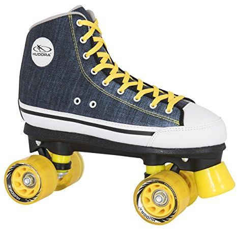HUDORA Rollschuhe Roller-Skates Blue Denim, Disco-Roller, Gr. 37, 13011