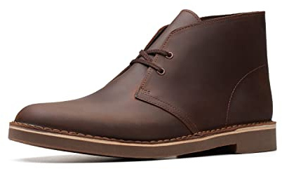Clarks mens Bushacre 2 chukka boots, Dark Brown, 13 Wide US