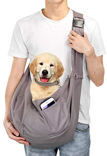 Hundetasche, AGPTEK große Haustiertasche für kleinen Hund und Katze | Tragekraft bis 15kg – Angenehm, einstellbar, perfekt für den Spaziergang, Aktivitäten im Freien und Ausflüge am Wochenende