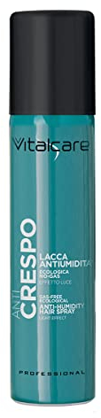 Vitalcare | Anti-frisottis - Laque pour cheveux crêpes et indisciplinés, laque pour cheveux écologique, fixation naturelle, sans gaz, 250 ml