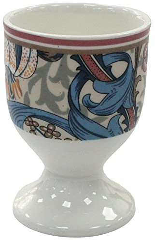 Leonardo Collection Lot de 4 coquetiers en porcelaine William Morris Motif floral Doré