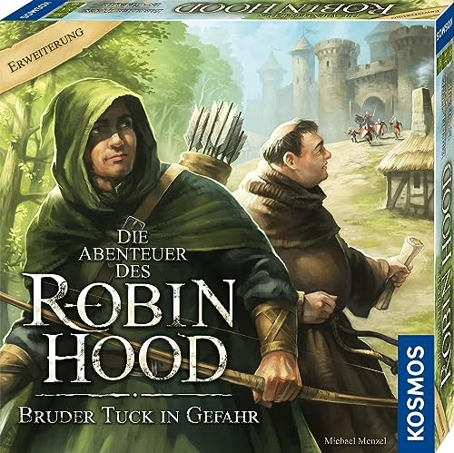 KOSMOS 683146 Die Abenteuer des Robin Hood - Bruder Tuck in Gefahr, Erweiterung zu Die Abenteuer des Robin Hood, nominiert zum Spiel des Jahres 2021, Brettspiel, mit 4 neuen Abenteuern