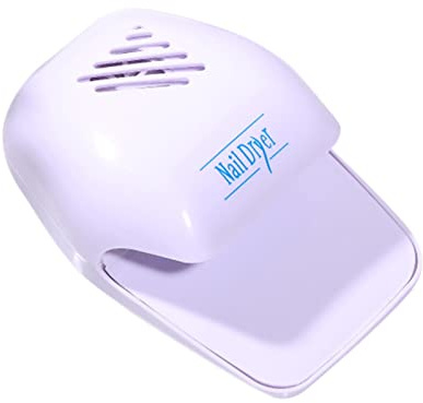PIGMANA Secador de uñas portátil, secador de Ventilador de uñas, secador de uñas para Esmalte de uñas Regular, Funciona con un Solo Clic, Funciona con Pilas