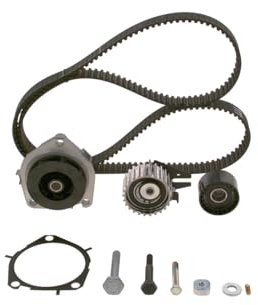 BOSCH 1 987 946 980 Wasserpumpe + Zahnriemensatz Zähnezahl: 199 24 mm Kompatibel mit OPEL ZAFIRA B A05 INSIGNIA Caravan Astra J Sports Tourer P10 Astra H Caravan A04, FIAT Ducato Kastenwagen 250, 290