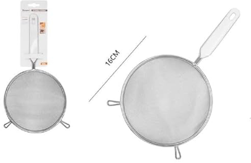 OISE ART STORE Trade Shop - Colino A Rete 16cm in Acciaio Cucina Manico in Plastica Passino Setaccio 50622