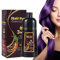 Shampoo istantaneo per capelli neri Shampoo colorante per capelli grigi,Shampoo colorante naturale per capelli neri uomini e donne(viola)