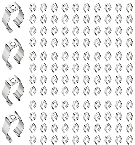 liovitor 600 Stück T8 LED-Leuchtmittel U Clips Halter Leuchtstoffröhre Lampe Halterung