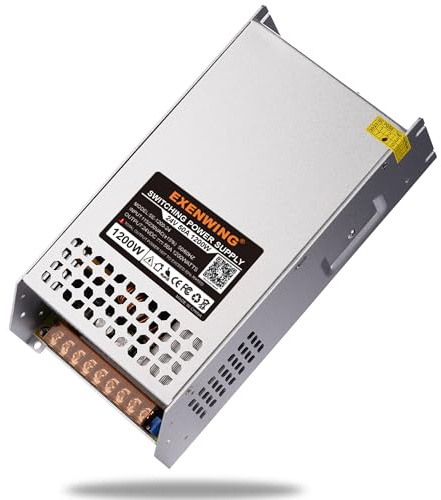 EXENWING Schaltnetzteil Trafo 24V 50A | 1200Watt Netzteil Transformator Spannungswandler AC 220V/230V auf DC 24Volt Stromversorgung für LED-Streifen,3D Drucker,und Industrielle Ausstattungng