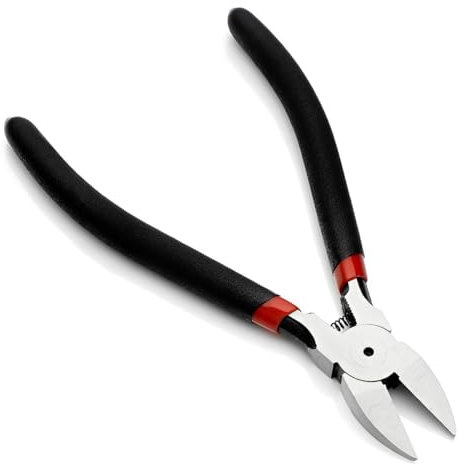 KINDOYO Precision Wire Cutter - 6 Inch Wire Flush Cutters Ultra Sharp Side Cutter Clippers with Longer Flush Cutting Edge, Ideal Wire Snips for Crafting