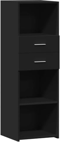 vidaXL Highboard Schwarz 40x42,5x124 cm Holzwerkstoff