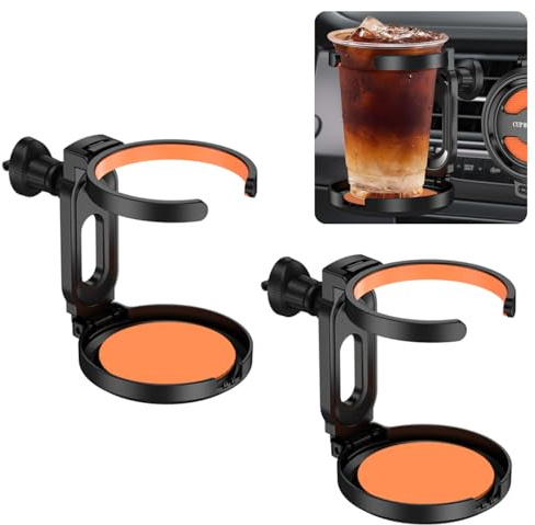 2PCS Getränke Halterung für Auto, Faltbar Kaffeebecher Halterung Auto, Becher Halterung Auto Lüftung, Dosenhalter Halterung Auto, Drink Holder Car, Cup Holder Car, Auto Tassenhalter Universal（style 1）