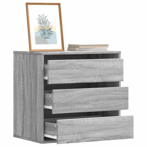 XGWKCNV Furniture select-Eckkommode Grau Sonoma 60x41x58cm Holzwerkstoff