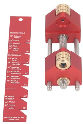 Honing Guide Tool, 15° to 45° Grinding Holder Wear Stable Clamping Accurate for Woodworking Chisels and Planes