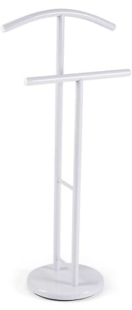 Versa Begna Moderner multifunktionaler Nachttisch mit 2 Kleiderbügeln für Herren- oder Damenkleidung, Maße (H x L x B) 100 x 28,5 x 45 cm, Stahl, Schwarz