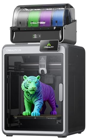 Creality K2 Combo 3D-Drucker mit intelligenter CFS Filament-Trockenbox, Mehrfarbige Druckgeschwindigkeit 600 mm/s, Automatische Nivellierung, Druckbereich 260 x 260 x 260 mm